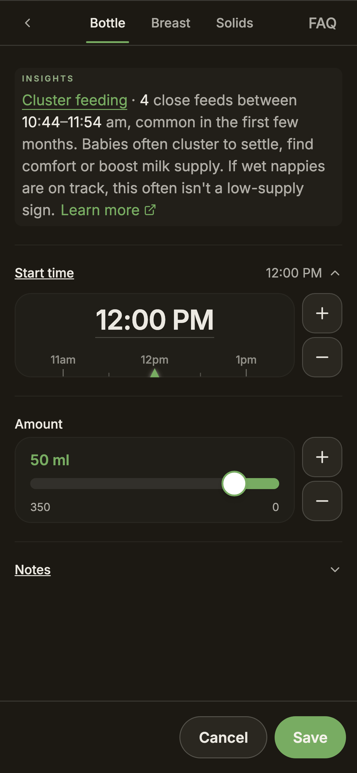 Cluster context appears at the top of the modal.