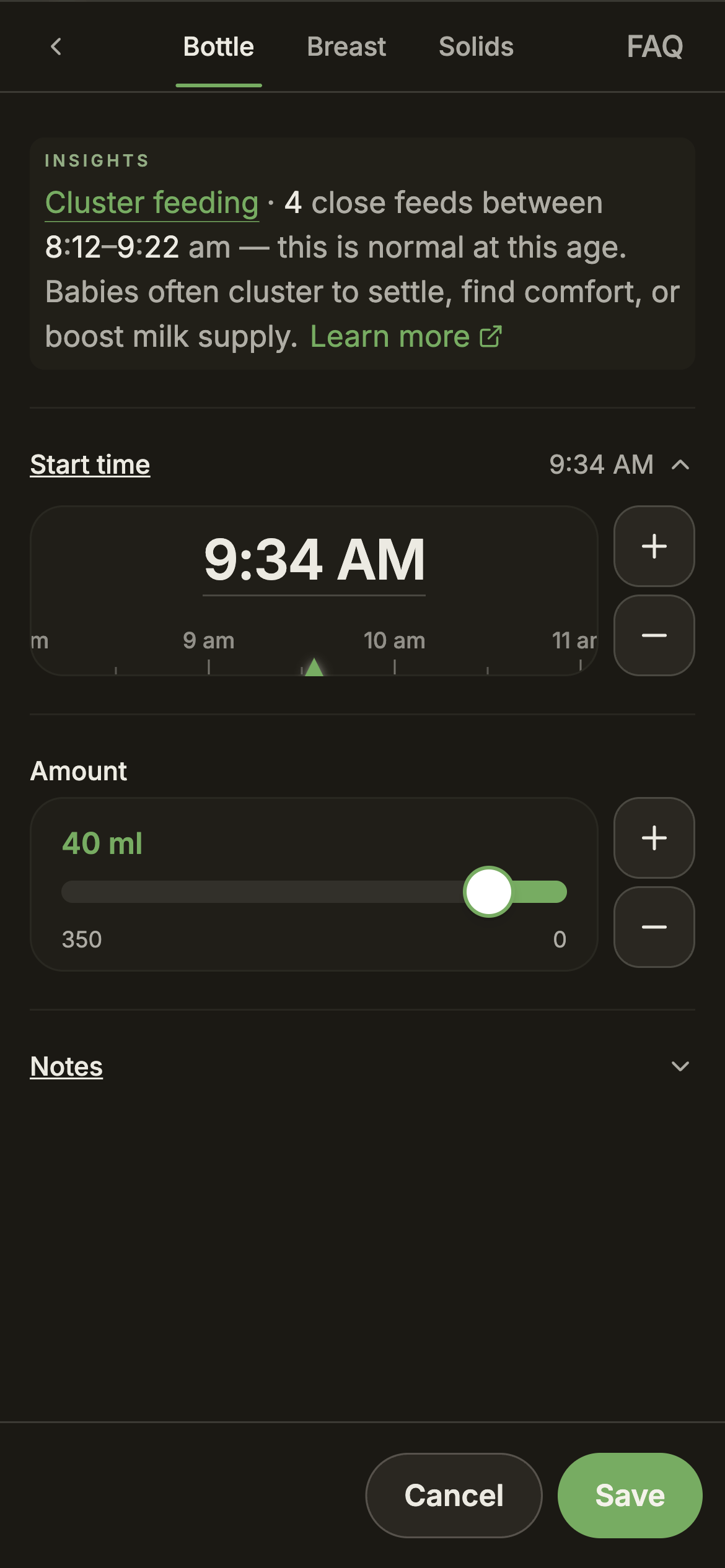 Cluster context appears at the top of the modal.