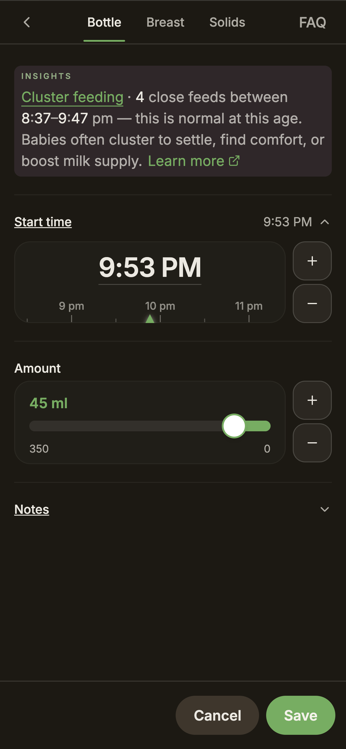 Cluster context appears at the top of the modal.